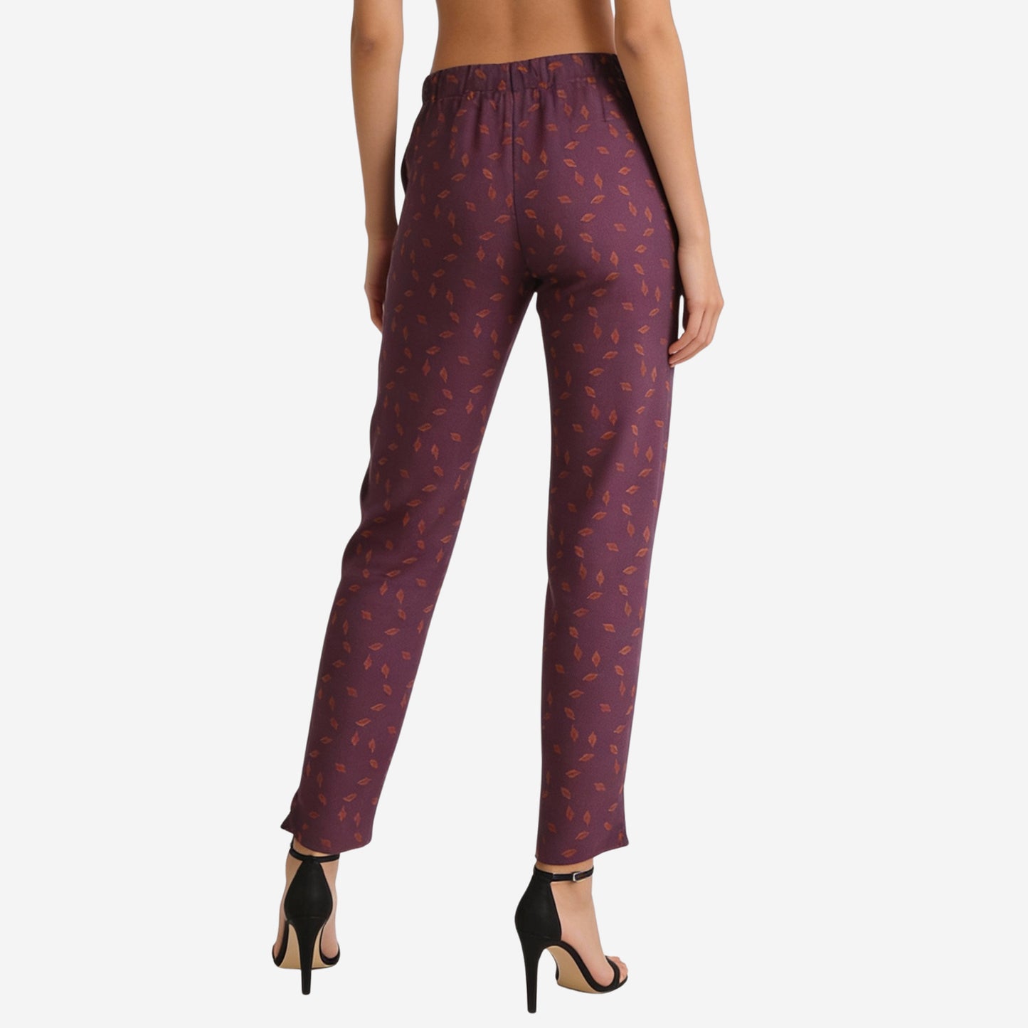 Women Printed Relaxed-Fit Lower - Purple