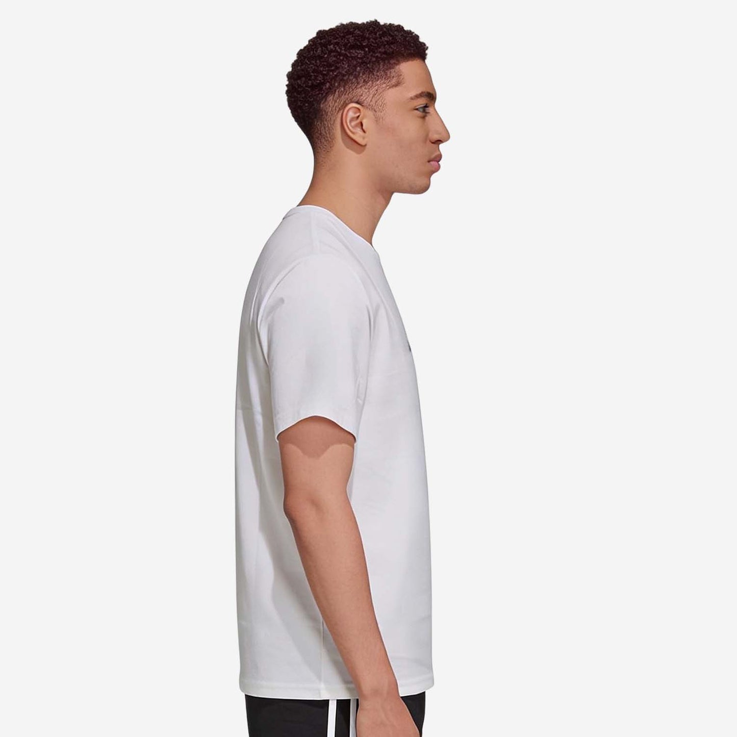 Men’s Printed Round‑Neck T‑Shirt (White)