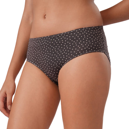 Women's Cotton & Lycra Briefs Hipster Panties (Pack of 3)
