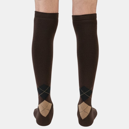 Men's Platinum Premium Woolen Long Socks (Brown)