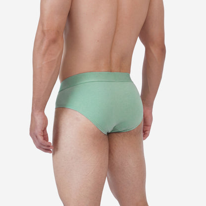 Men’s Bamboo Brief – Ultra Soft, Odour Free Sage Green (Pack of 1)