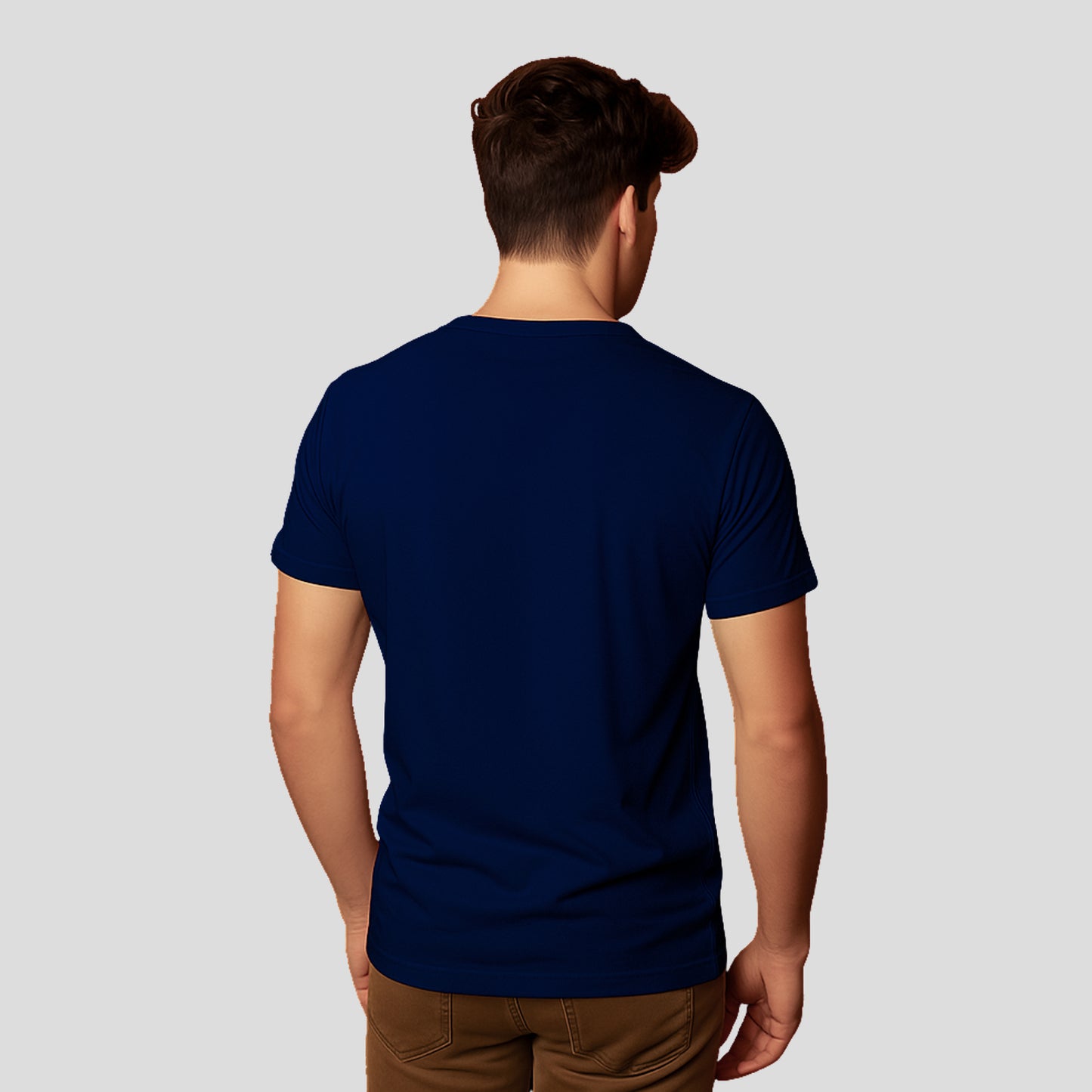 Bontact SNIPER Round-Neck Half Sleeve T-Shirt (Navy)