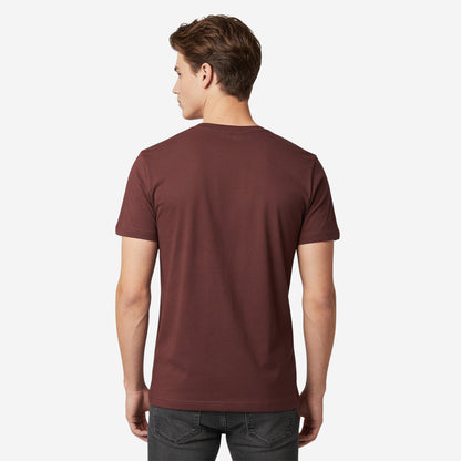 Chocolate Truffle Round Neck Half Sleeves T-Shirt for Men