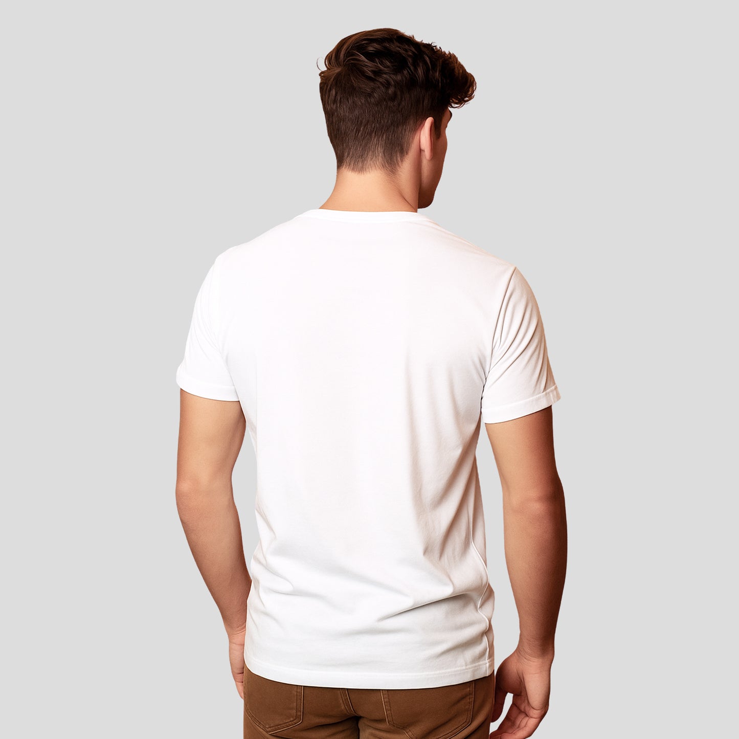 Bontact SNIPER Round-Neck Half Sleeve T-Shirt (White)