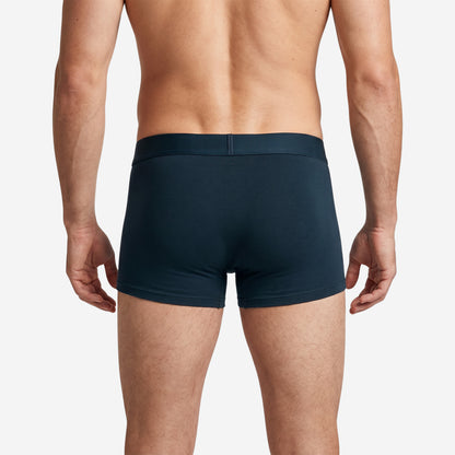 Men's Navy Micro Modal Seamless Trunks with Boncel Technology