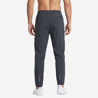 Men’s Classic Regular Fit Straight Track Pants (Grey)