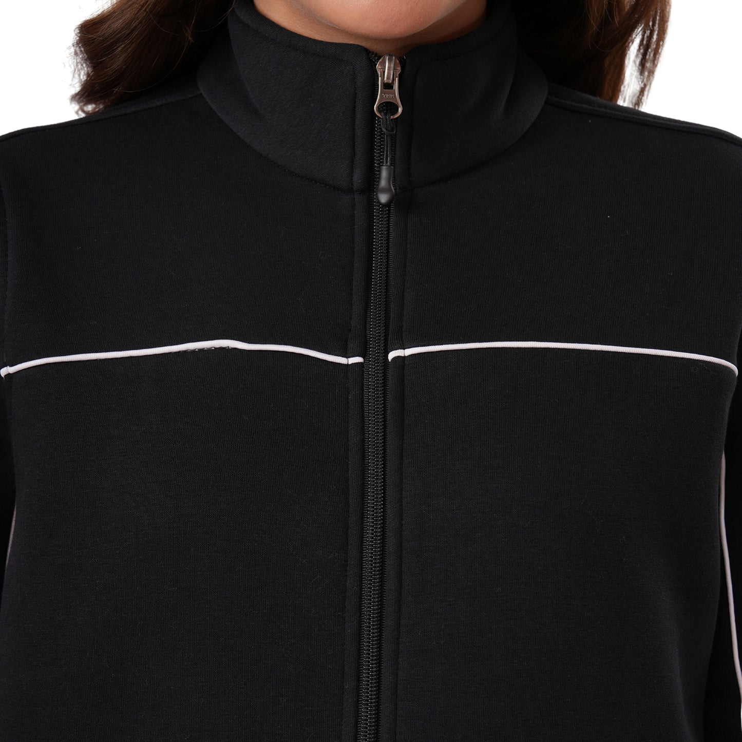 Women’s High Neck Winter Tracksuit (Black)