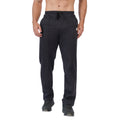 Men's Super Combed Cotton Rich Regular Fit Mid Rise Trackpants (Black)