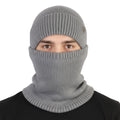 Men's Winter Cap With Neck Warmer (Grey)