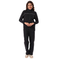 Women’s High Neck Winter Tracksuit (Black)