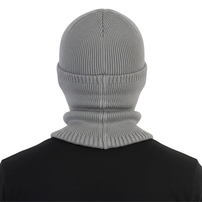 Men's Winter Cap With Neck Warmer (Grey)