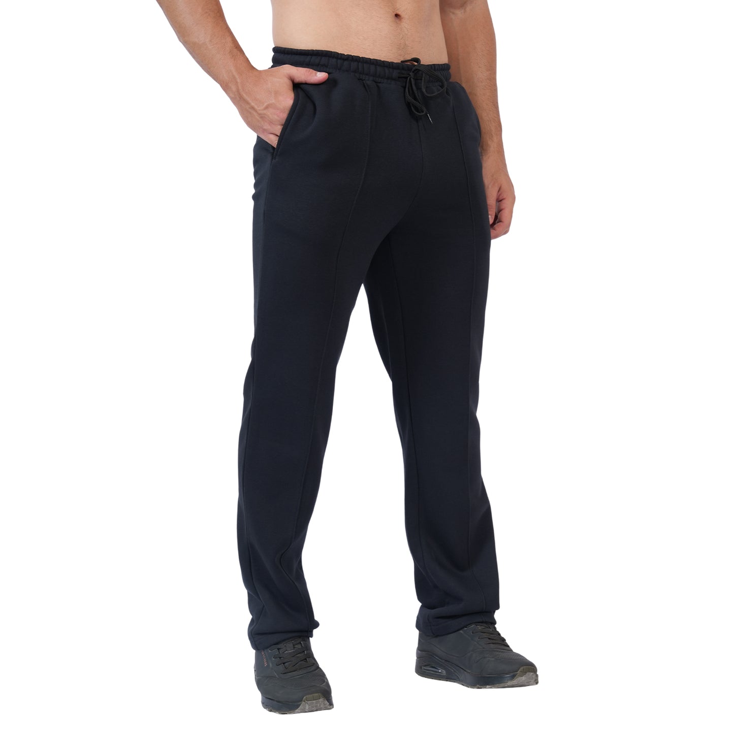 Men's Super Combed Cotton Rich Regular Fit Mid Rise Trackpants