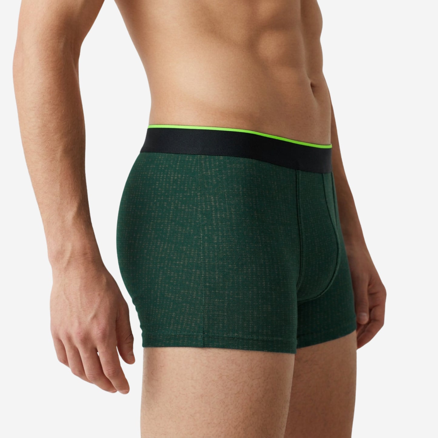 Men's Multicolor Supersoft Printed Modal Cotton Trunks - Single Pack | Bottle Green