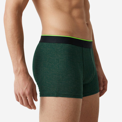Men's Multicolor Supersoft Printed Modal Cotton Trunks - Single Pack | Bottle Green