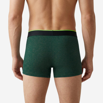 Men's Multicolor Supersoft Printed Modal Cotton Trunks - Single Pack | Bottle Green