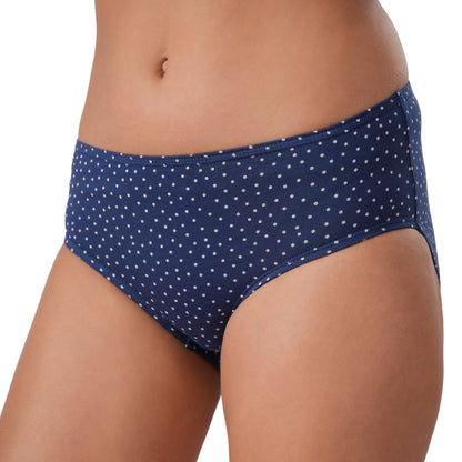 Women's Cotton & Lycra Briefs Hipster Panties (Pack of 3)