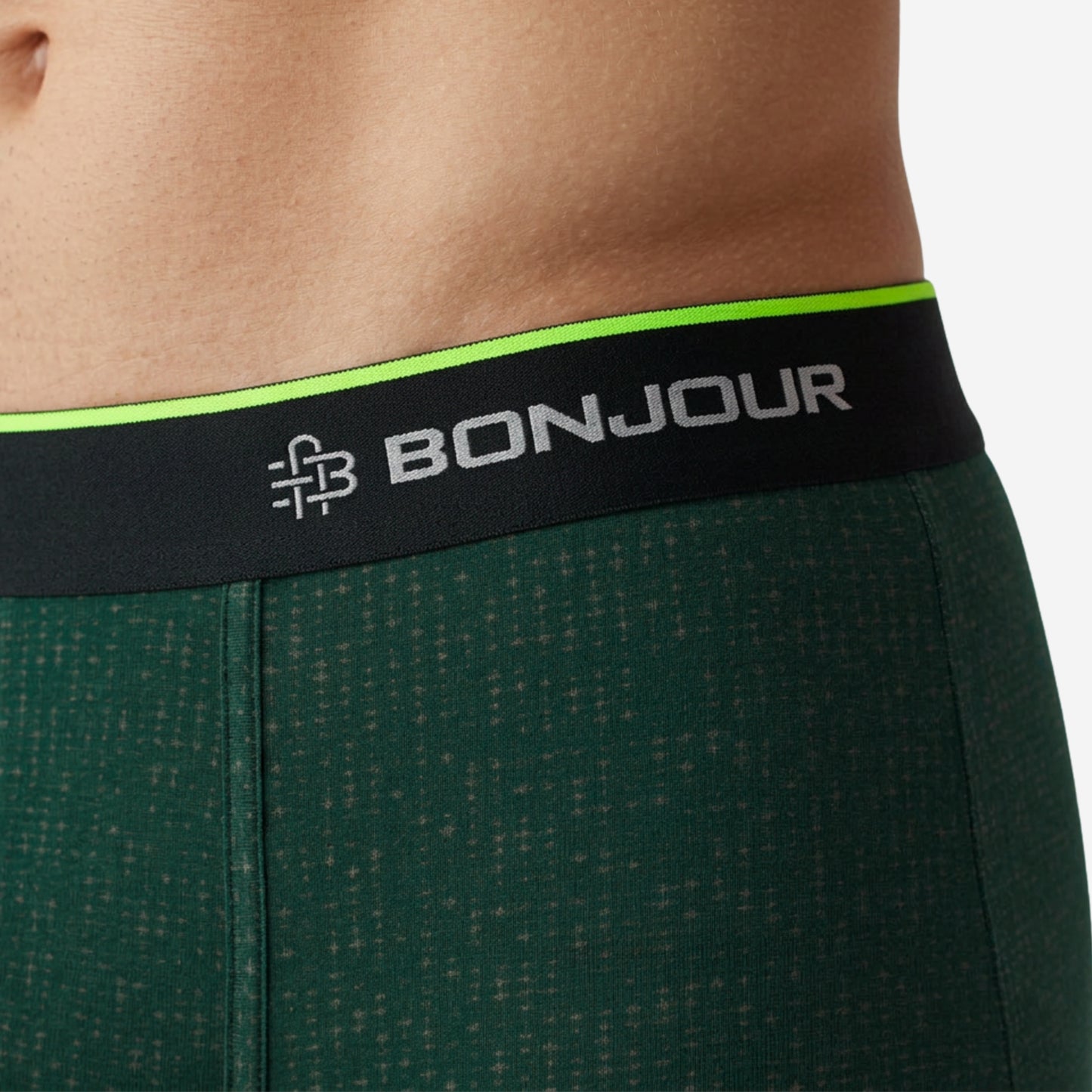 Men's Multicolor Supersoft Printed Modal Cotton Trunks - Single Pack | Bottle Green