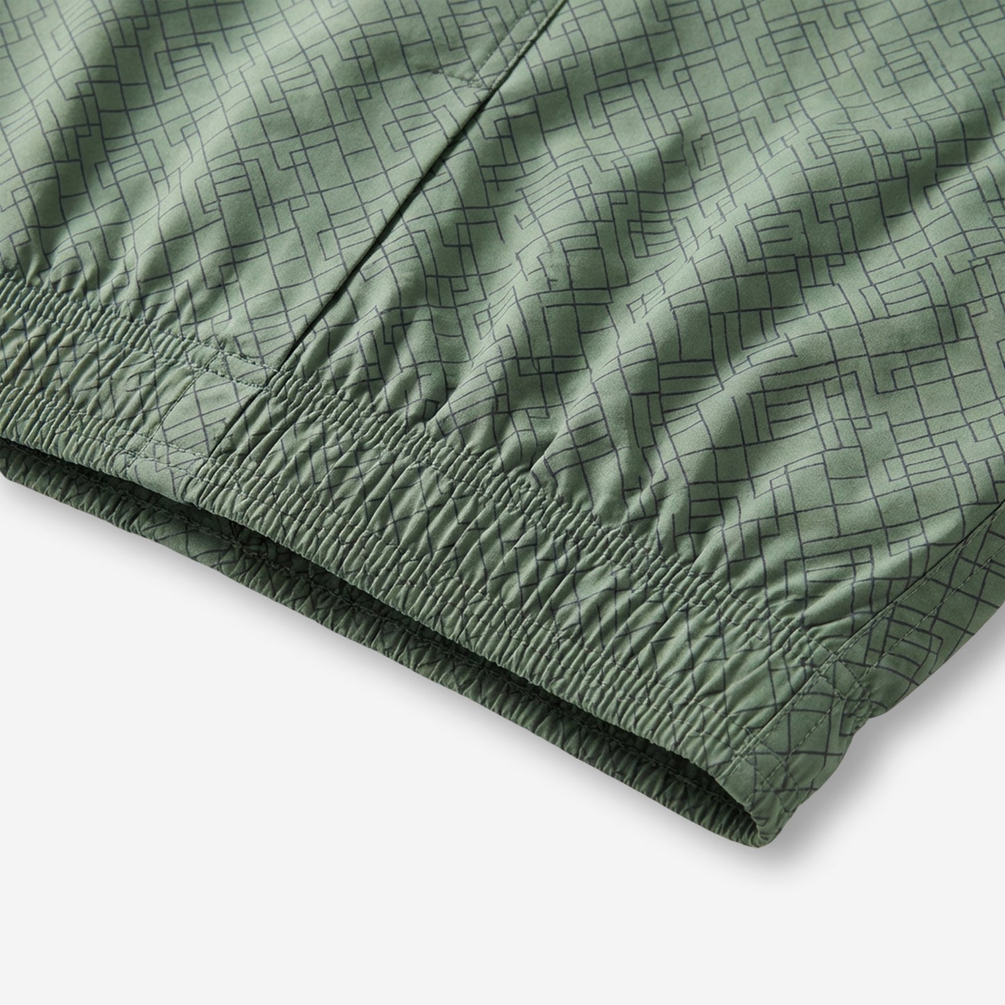 Men’s 100% Cotton Printed Mid-Rise Boxer Shorts - (Sage Green)