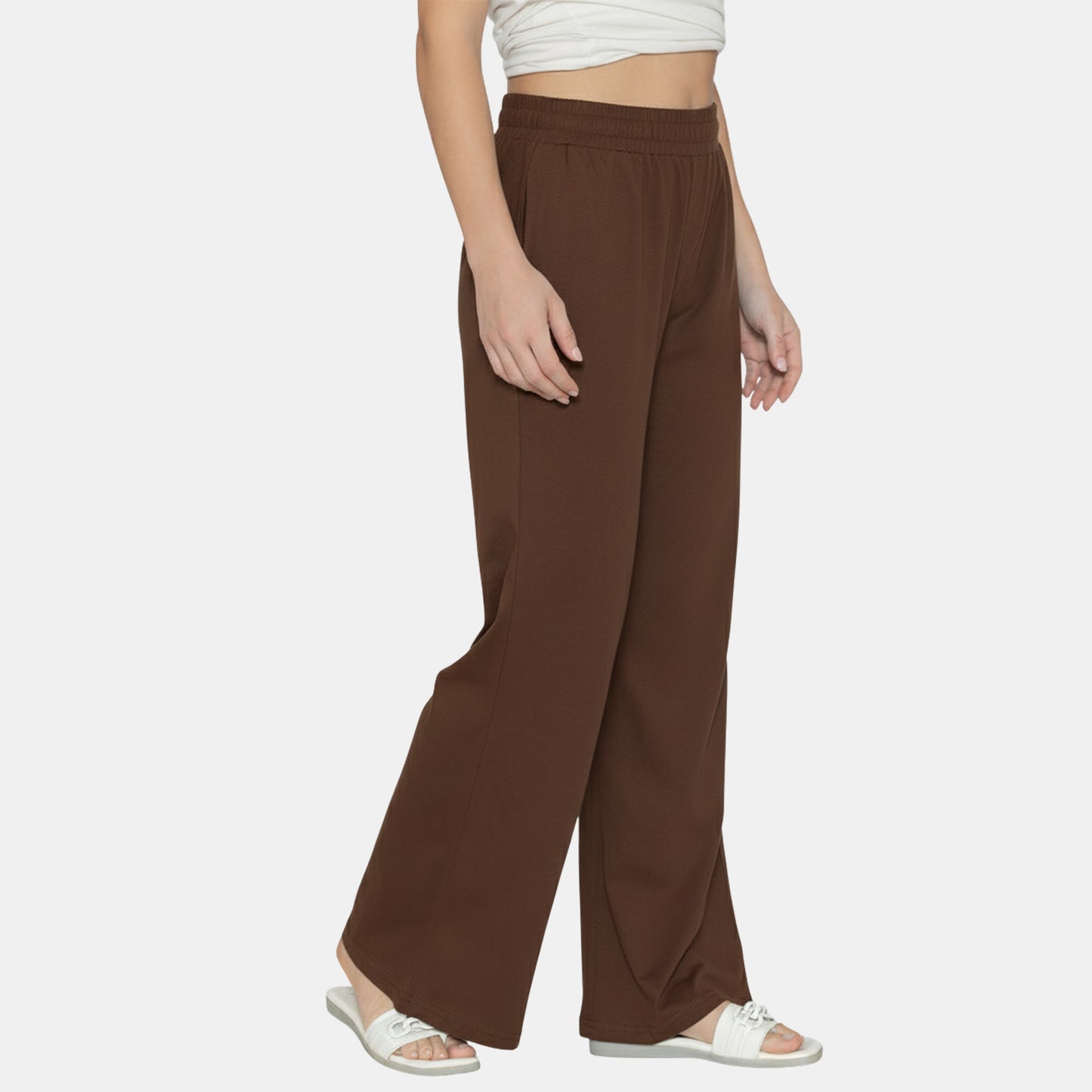 Women Flared Pants (Chocolate)