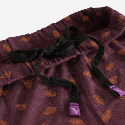 Women Printed Relaxed-Fit Lower - Purple