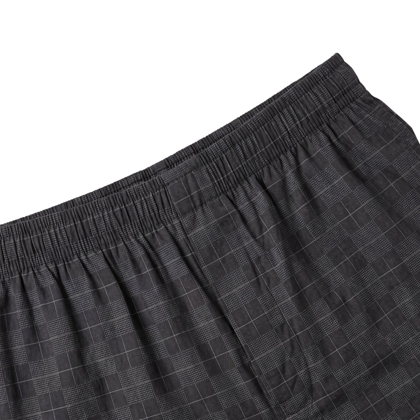 Men’s 100% Cotton Printed Mid-Rise Boxer Shorts - (Dk.Grey)