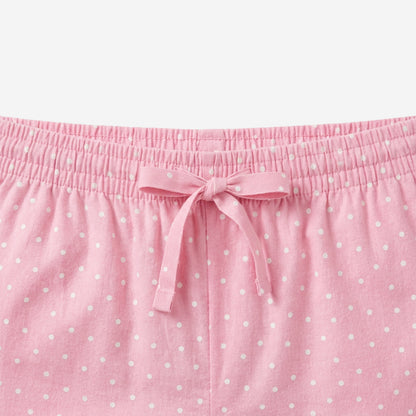 Women Regular Fit Lt.Pink Cotton Boxer Shorts