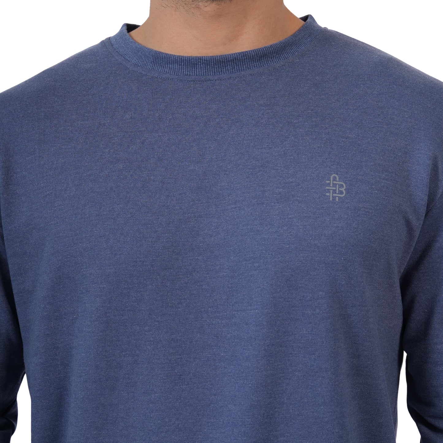 Men's Cotton Blend Solid Co-ord Set Winter Wear (Lt. Navy)