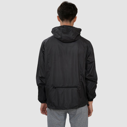 Bonjour Men's Regular Fit Windcheater Jacket for Running, Travel & Hiking,  Lightweight Full-Zip High Neck Windbreaker with Pockets