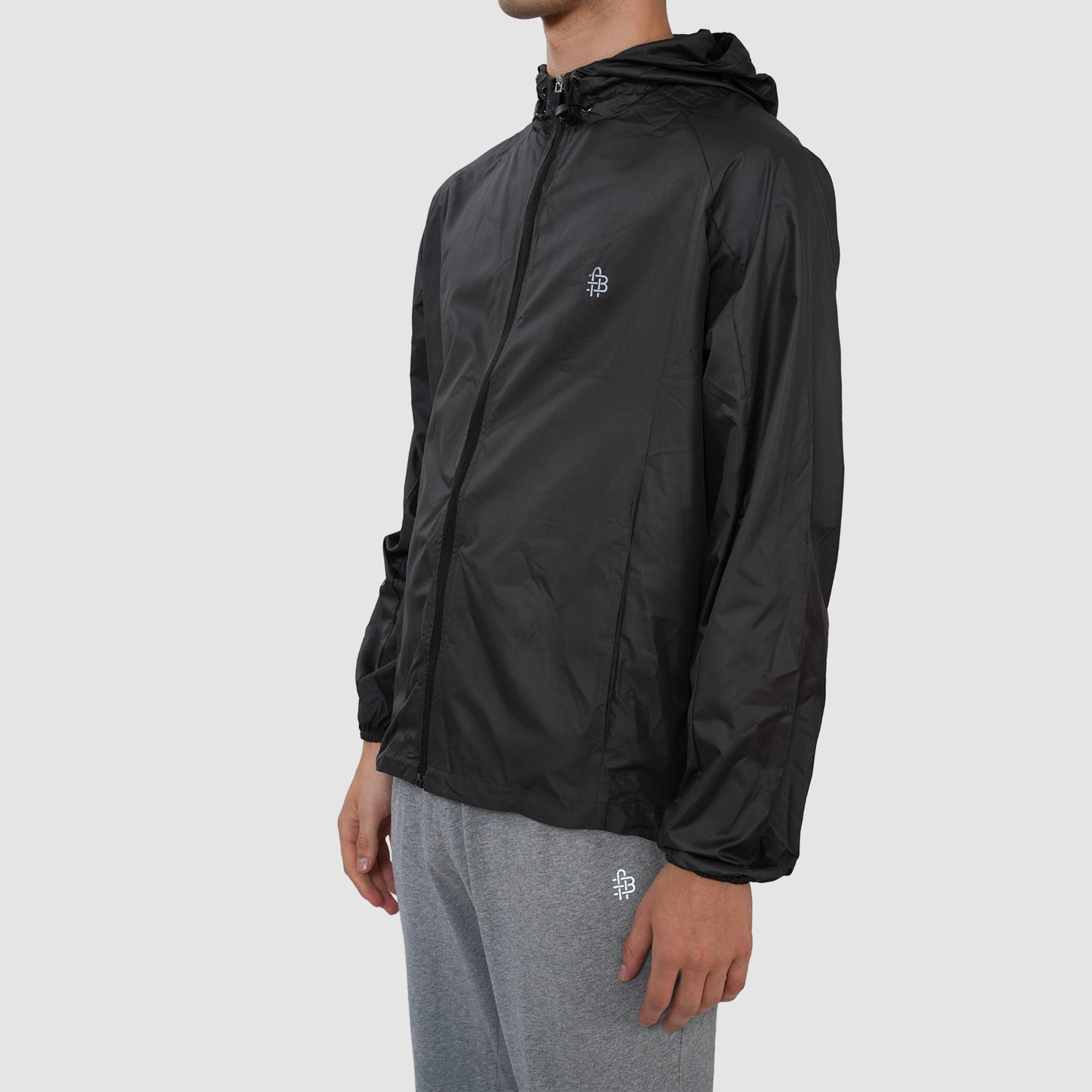 Bonjour Men's Regular Fit Windcheater Jacket for Running, Travel & Hiking,  Lightweight Full-Zip High Neck Windbreaker with Pockets