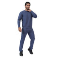 Men's Cotton Blend Solid Co-ord Set Winter Wear (Lt. Navy)