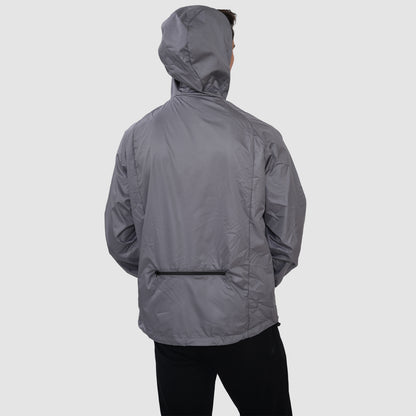 Bonjour Men's Regular Fit Windcheater Jacket for Running, Travel & Hiking,  Lightweight Full-Zip High Neck Windbreaker with Pockets