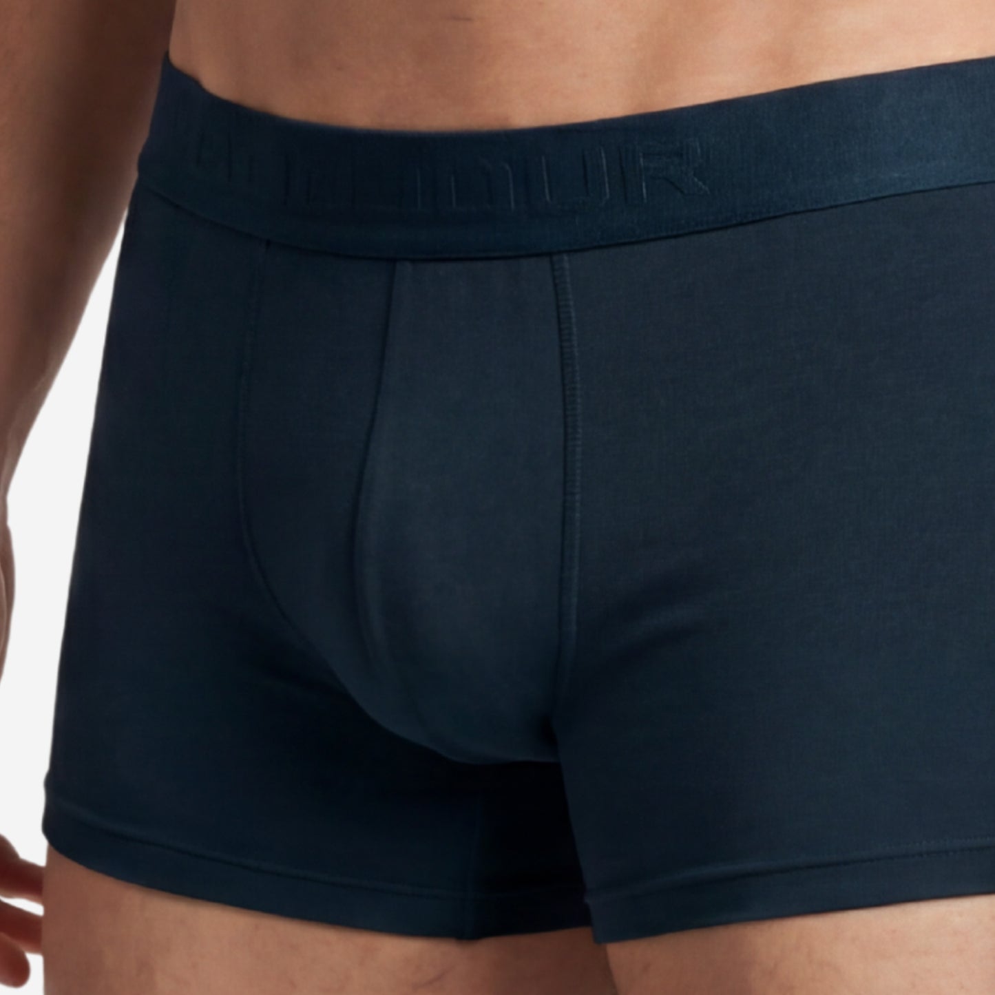 Men's Navy Micro Modal Seamless Trunks with Boncel Technology