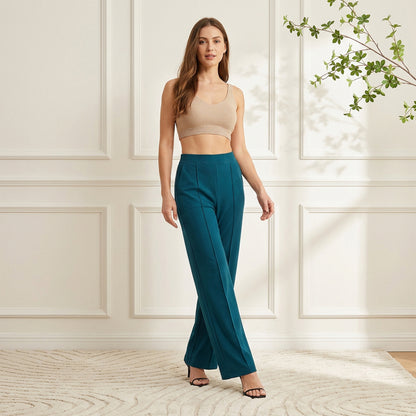 Women Solid Air Force Straight Pants
