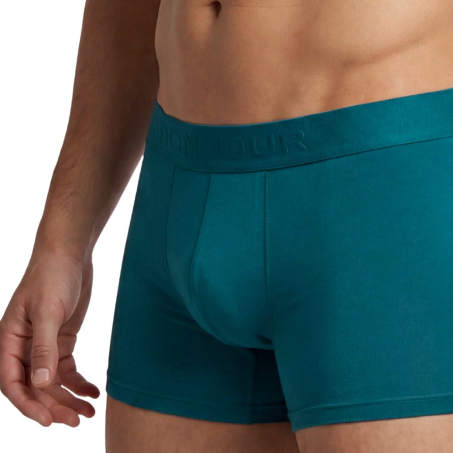 Men’s Prussian Blue Micro Modal Seamless Trunks with Boncel Technology