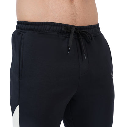 Mens High Neck Winter Wear Black Tracksuit