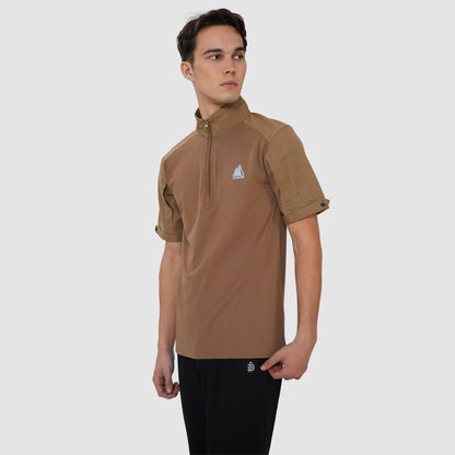 Men’s Polo Half Sleeve Tactical T-Shirt – Khaki