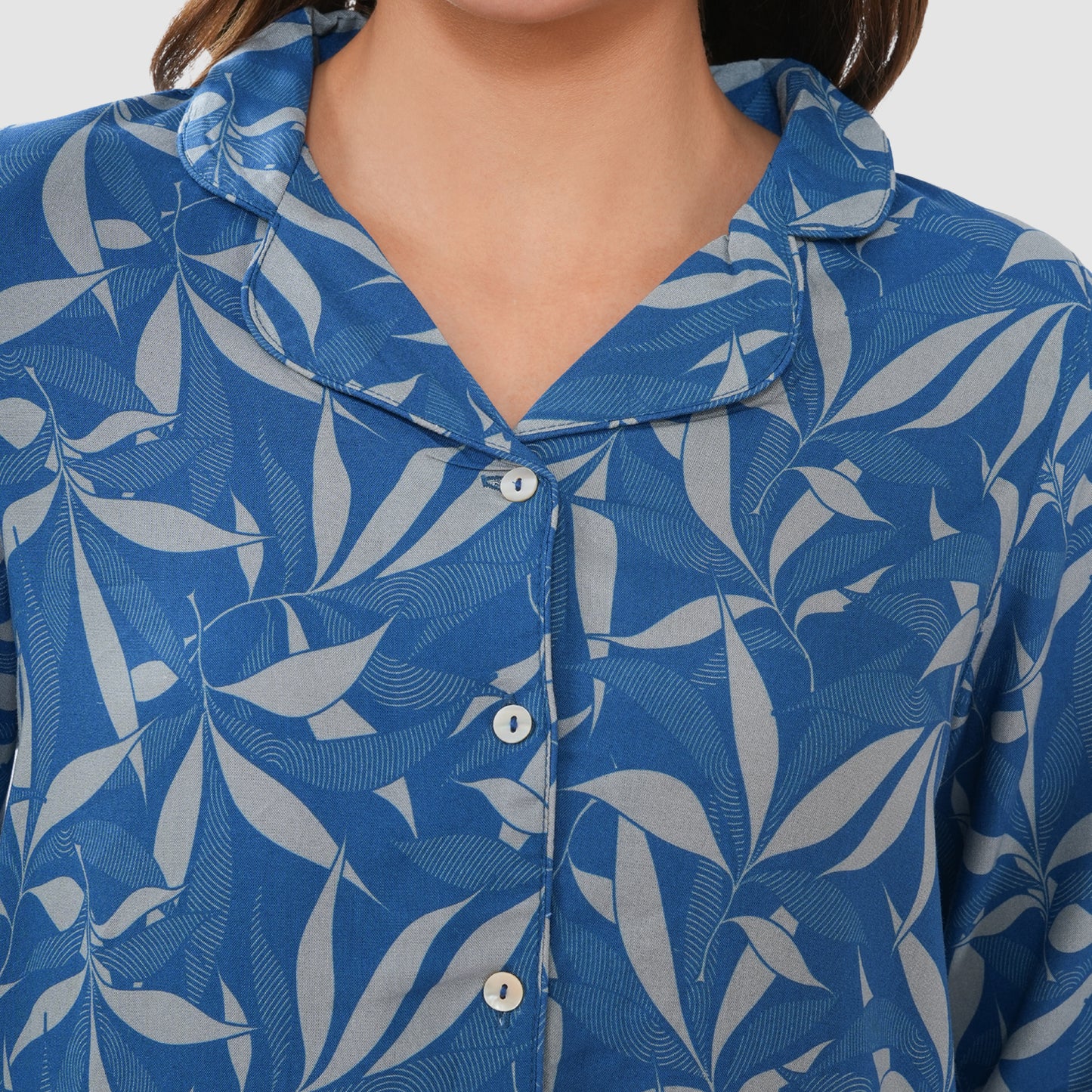 Bonjour Women's Floral Print Cotton Lounge Wear Set