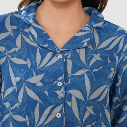 Bonjour Women's Floral Print Cotton Lounge Wear Set