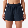 Bonjour Women's Polyester Blend Dual Layer Sports Shorts with Inner Tight | | Running Shorts with Inner Drawstring.