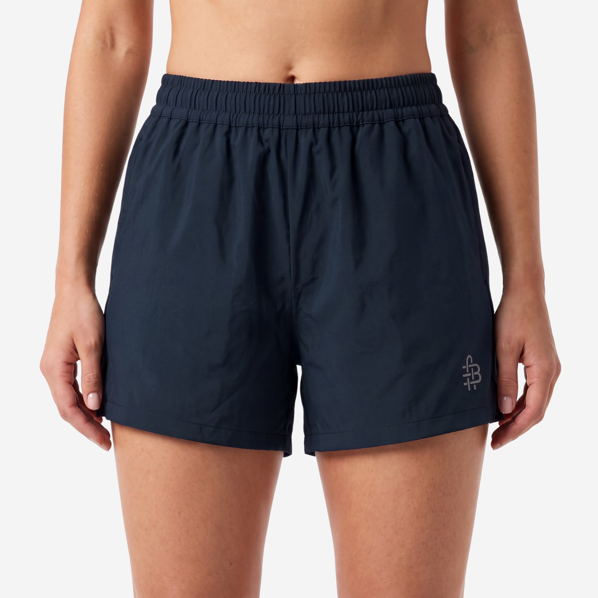 Bonjour Women's Polyester Blend Dual Layer Sports Shorts with Inner Tight | | Running Shorts with Inner Drawstring.