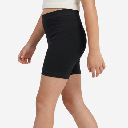 Women Plain Seamless Under Skirts - Black