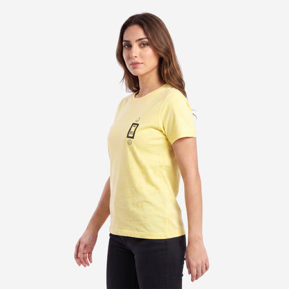 Bonjour Women’s  Round Neck Cotton Printed T-Shirt |  Half Sleeve Regular Fit Comfortable Tee
