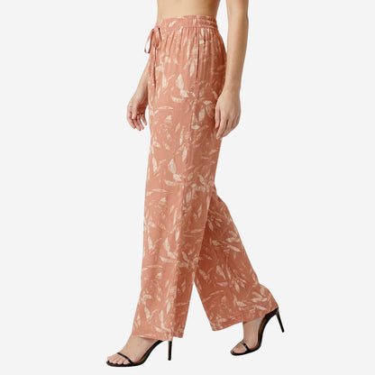 Mud Floral Printed Palazzo for Women | Comfortable Fit (Pack of 1)