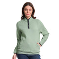 Women’s Half Zip Sweatshirt for Winter - (Loden Forest))