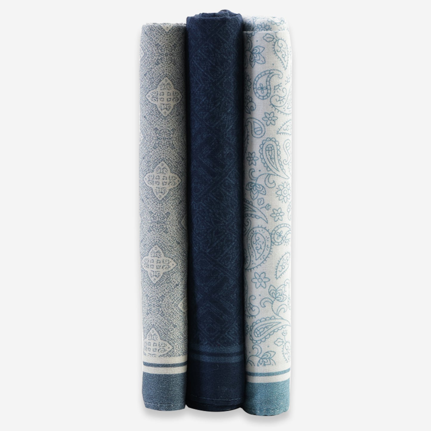 Men’s Silcora Cotton Handkerchiefs | 100% Pure Cotton | Soft & Absorbent | Pack of 3 | Regular - Size