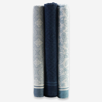 Men’s Silcora Cotton Handkerchiefs | 100% Pure Cotton | Soft & Absorbent | Pack of 3 | Regular - Size