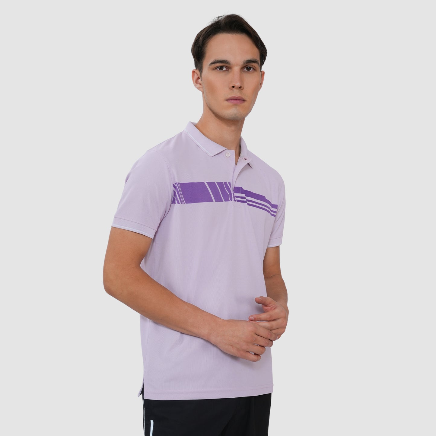 Men’s Polo Half Sleeve T-Shirt - Lilac