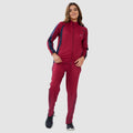 Women's High Neck Winter Tracksuit - (Maroon)