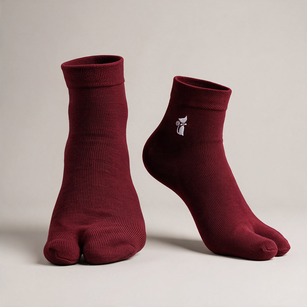 Women Designer Ankle Length Wool Thumb Socks - PO4