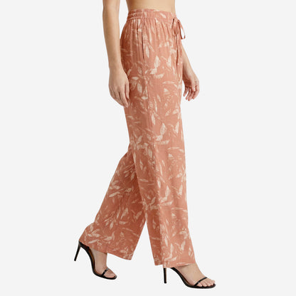 Mud Floral Printed Palazzo for Women | Comfortable Fit (Pack of 1)